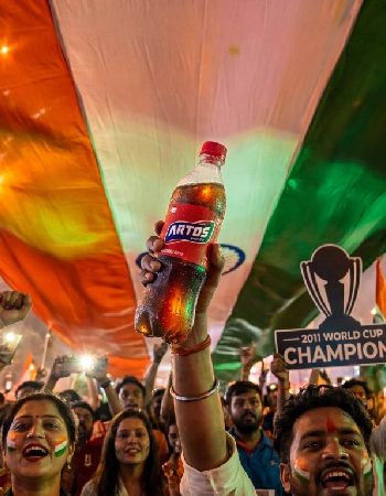 High-energy brand campaign visual by AIM AI corporate video agency in India using cinematic storytelling