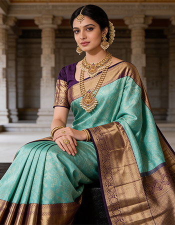 kalamandir - Cinematic AI fashion brand visual - AIM Kreations